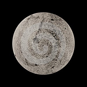 Full moon over dark black sky at night