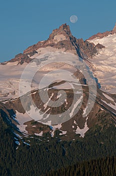 Full Moon Over Mt. Ranier