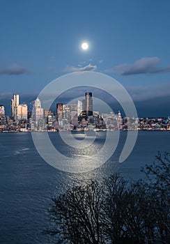 Full Moon Over Seattle 3