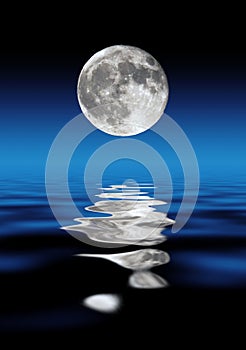 Full Moon Over Water