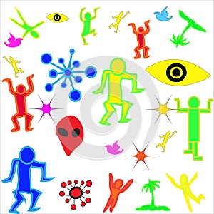 Full moon party background