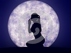Luna piena preghiera 