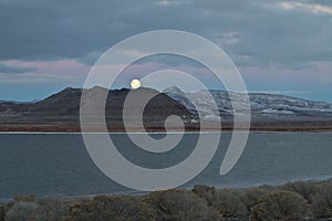 Full Moon, Pyramid Lake, Nevada