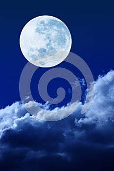Full Moon Sky Clouds