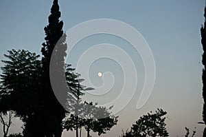 The full moon, Troia, Portugal.