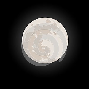 Full moon vector photo