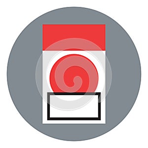 Full pack of cigarettes, icon