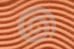 Full pattern composition of sand waves, bright orange tone detail image