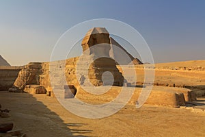 The full profile of the Great Sphinx