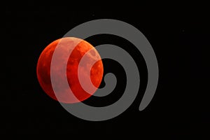 Full red moon