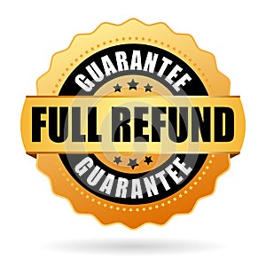 Full refund guarantee seal