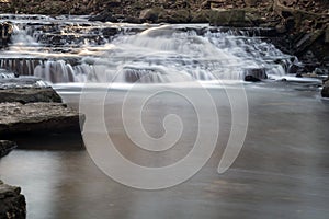 Falls located in central Ohio