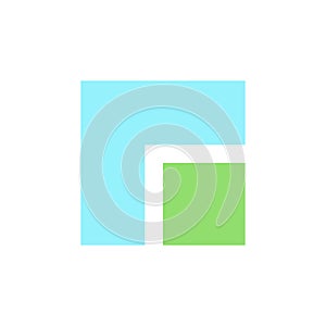 Full screen mode flat color ui icon