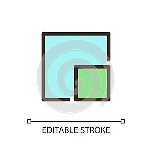 Full screen mode pixel perfect RGB color ui icon