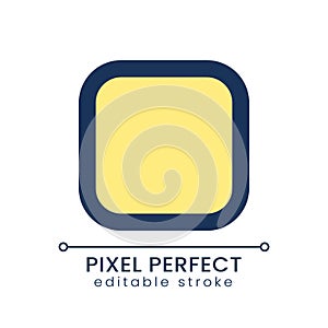 Full screen mode pixel perfect RGB color ui icon