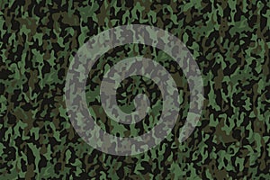 Full seamless abstract military camouflage skin pattern vector for decor and textile. Army masking design