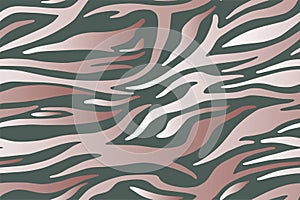 Full seamless tiger and zebra stripes animal skin pattern. Design for tiger colored textile fabric printing.