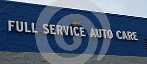 Full Service Auto Care sign