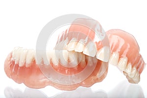 Full set of acrylic denture photo