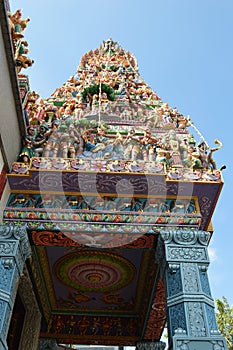 Full side view of The sri veeramakaliamman temple serangoon road singapore photo