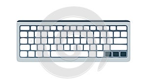 Full-Size Computer Keyboard, Essential Input Device, vector design Generative AI