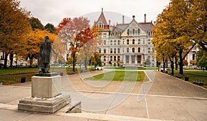 State Capitol Building Statehouse Albany New York Lawn Landscaping photo