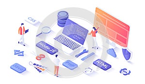 Full Stack Developer. Programmer who can work with software and hardware part of the service Back-end and user interface