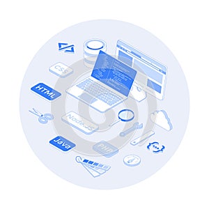 Full Stack Developer. Programmer who can work with software and hardware part of the service Back-end and user interface