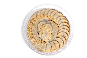 Full stack of patterned mexican galleta cookies photo