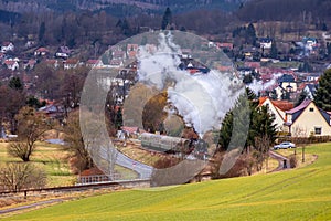 Full steam ahead with the Rodelblitz special train near Schmalkalden