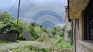 Full sun dark light cloudy background