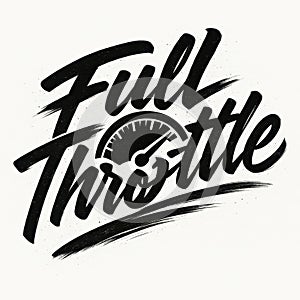 Full Throttle Typography with Speedometer