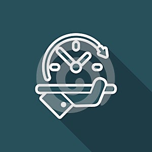 Full time services - Minimal modern icon