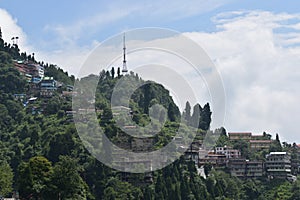 Full view of the batasia loop darjeeling india