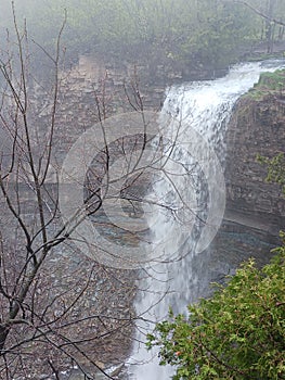 Full view of Borers Falls