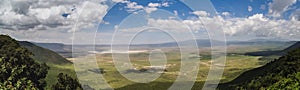 Full view of the Ngorongoro crater