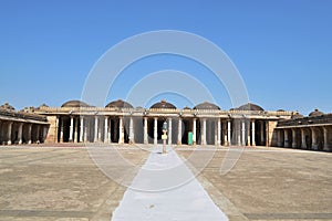 Full view of Sarkhej Roza, Ahmedabad photo