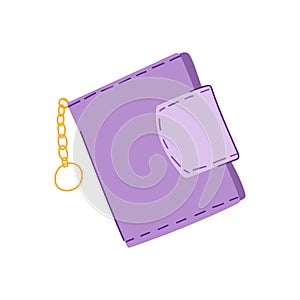 full wallet cartoon vector illustration