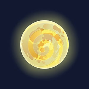 Full yellow moon