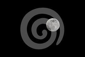 Fullmoon in front of a black background