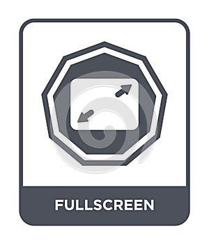 fullscreen icon in trendy design style. fullscreen icon isolated on white background. fullscreen vector icon simple and modern