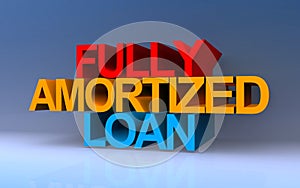 fully amortized loan on blue