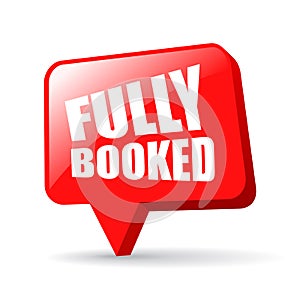 Fully booked announce board photo