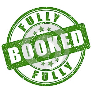 Fully booked green imprint photo