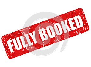 Fully booked vector stamp