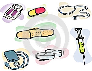 Fully editable medical Icons