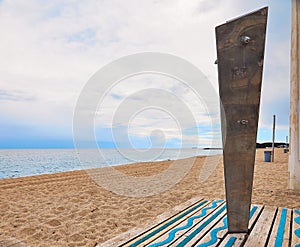 Fully equipped modern Spanish city beach Platja d\'Aro, Girona, Spain