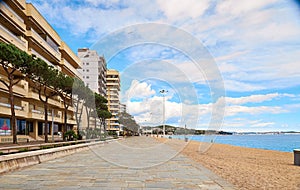 Fully equipped modern Spanish city beach Platja d`Aro, Girona, Spain