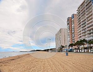 Fully equipped modern Spanish city beach Platja d`Aro, Girona, Spain