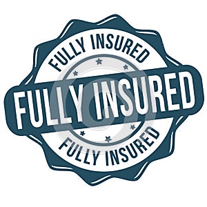 Fully insured grunge rubber stamp